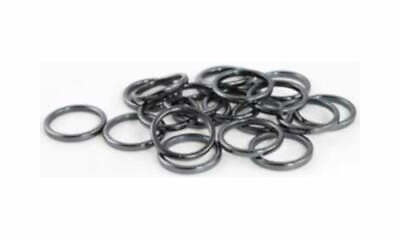 #ad 100 count Bulk Lot Wholesale 3mm Thin Hematite Rings Random Mix of Ring Sizes