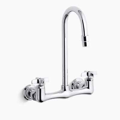 #ad Kohler Triton Double Cross Handle Handle Utility Sink Faucet With Gooseneck
