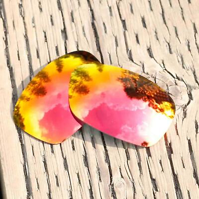 #ad Walleva Mr.Shield Polarized Fire Red Replacement Lenses for Oakley Hijinx