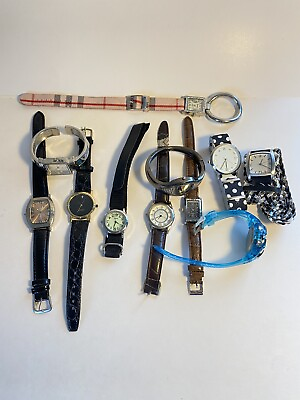 #ad large lot of Vintage mixed age and condition wrist Watches Repair Steampunk