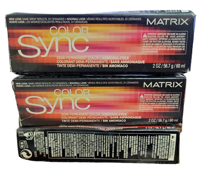 #ad MATRIX Color Sync Demi Permanent Hair Color 2 Oz Choose your shade DAMAGE PACK