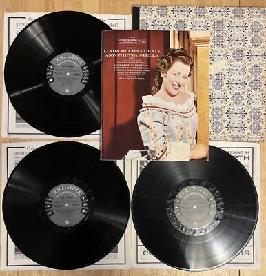 #ad Vintage Vinyl Record Box Set Donizetti 1959 Antonietta Stella Linda Di Chamounix