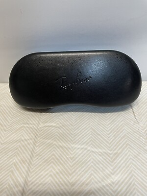 #ad Ray Ban Eye Glasses Hard Case Only Black Great Condition