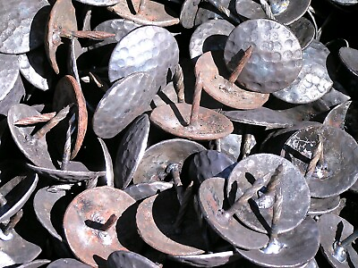 #ad 100 Hammered Tin Clavos nail heads for Doors Furniture r Craft 1 1 4 inch