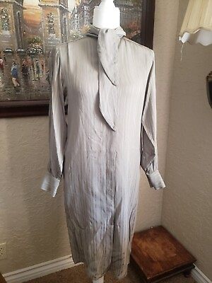 #ad Vintage Silk Midi Dress 40#x27;s 50#x27;s Horchow