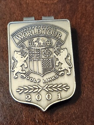 #ad 2001 International World Tour Golf Links Money Clip Pro Clip PGamp;A