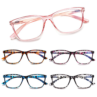 #ad 5 Pack Ladies Reading Glasses Fashion BlueLight Readers Women#x27;s Anti Eye Grare
