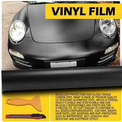 #ad Premium Matte Flat Black Wrap Vinyl Film Sticker Decal Bubble Free Air Release