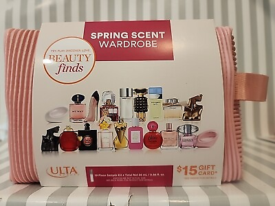 #ad Ulta Beauty 2024 Spring Scent Wardrobe 19 Piece Perfume Sample Set w $15 Cert