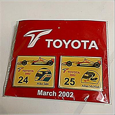 #ad Toyota Pin Badge F1 Mica Salo Senna Ferrari Honda USED very good JAPAN