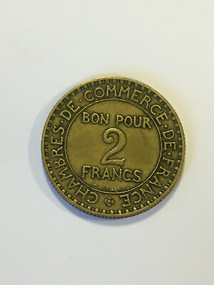 #ad Mint France 2 Francs Chamber Of Commerce 1920