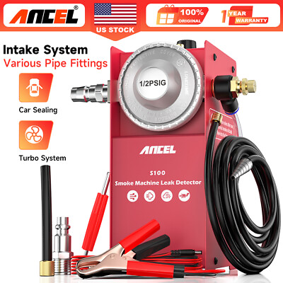 #ad ANCEL S100 Automotive Pipe Diagnostic Tool EVAP Smoke Machine Vacuum Leak Tester