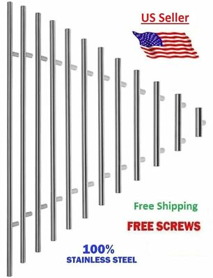 #ad Stainless Steel Kitchen Cabinet Handles T Bar Pull 2quot; 18#x27;#x27; Diameter ½” 12mm