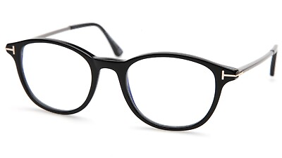 #ad NEW TOM FORD TF5553 B 001 Black Eyeglasses Frame 50 19 145mm B40mm Italy