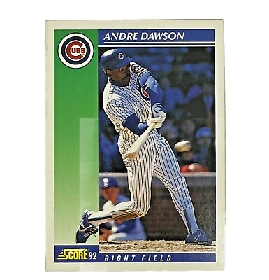 #ad 1992 Score Baseball Card #75 Andre Dawson $1.08