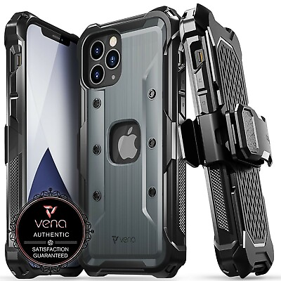 #ad Vena vArmor Shockproof Heavy Duty Holster Belt Clip Case for iPhone 12 Pro Max
