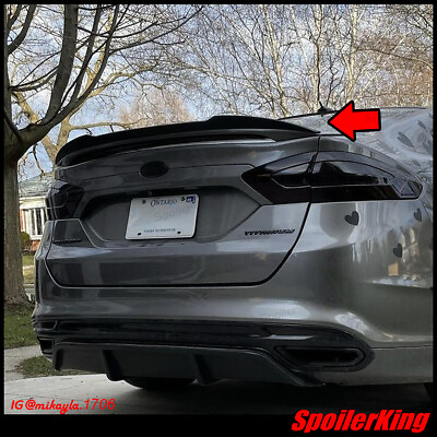 #ad SpoilerKing 284FC Fits Fusion 2013 2021 Rear Add on Gurney Flap for OE spoiler
