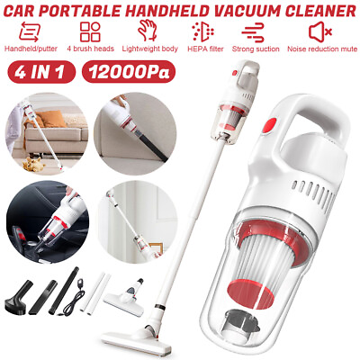 #ad 4 IN 1 Stick Cordless Vacuum Cleaner Portable Handheld Carpet Pet Hair Car Floor