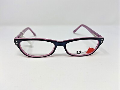 #ad Modern Eyeglasses Frames ADORABLE 47 15 135 Black Plum Full Rim UW41