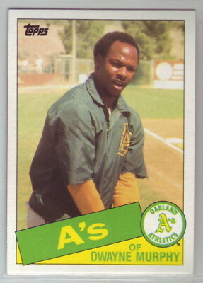 #ad 1985 Topps Baseball Oakland Athletics Team Set
