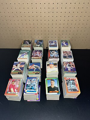 #ad Huge Lot of 1000s of 80s And 90s Baseball cards 14lbs