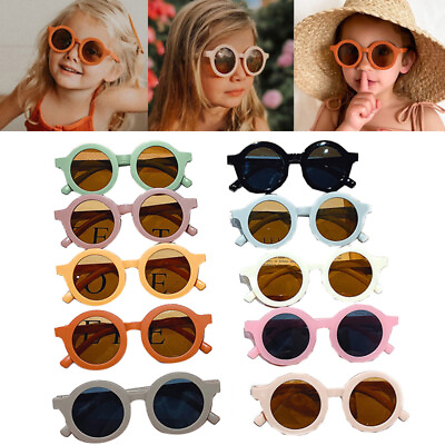 #ad Cute Round Sunglasses For Kids Girls Boy Children Sun Glasses UV400 Protection ❤ $2.52