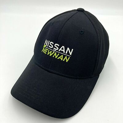 #ad Nissan of Newnan GA Fitted Hat Cap Black Mens L XL Stretch Flexfit
