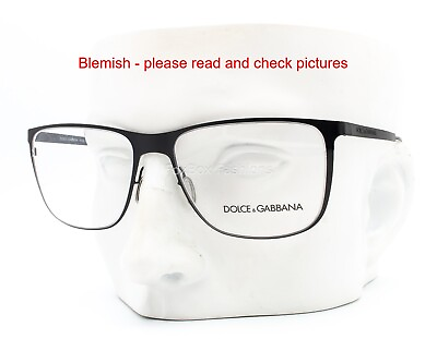 #ad Dolce Gabbana DG 1254 1106 Eyeglasses Glasses Matte Black 55 17 140 Read