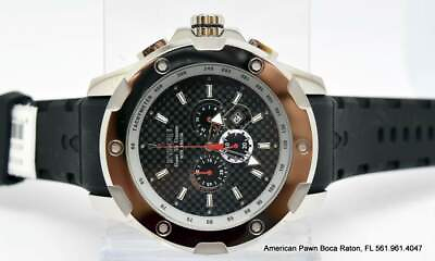 #ad KYBOE Giant 55 Chrono Watch LED light Black Dial Black Silicone strap NEW