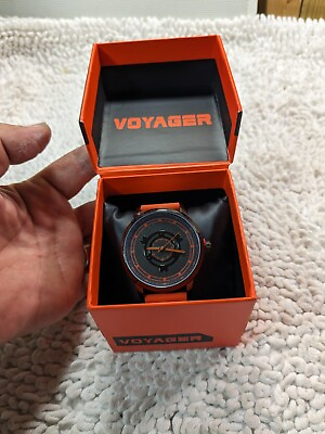 #ad NEW NASA Voyager Collection#x27;s Orange Watch Inspired by Apollo 11 Launch Suit