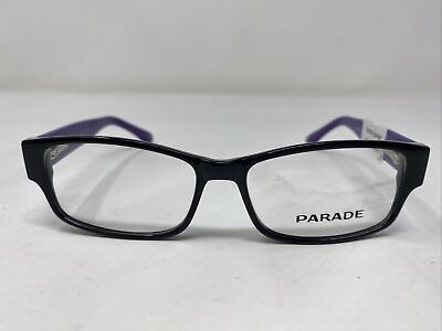 #ad Parade Eyewear PQ01728 PURPLE BLACK 51 17 140 Full Rim Eyeglasses Frame K136