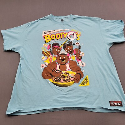 #ad BootyO#x27;s WWE Authentic Shirt Mens XXL 2XL Short Sleeve Cereal Unicorn Blue * $12.74