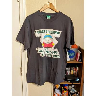 #ad Vintage Mens South Park Eric cartman graphic t shirt Size L Comedy Central 2000s