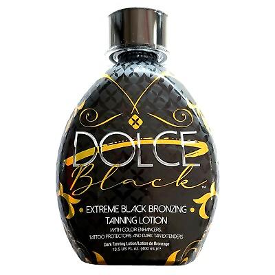 #ad Dolce Black Extreme Bronzer Tanning Lotion w Tattoo Protection amp; Tan Extenders