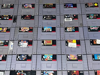 #ad Super Nintendo Snes Authentic OEM *Pick Your Game* Cart Only Cosmetically Flawed