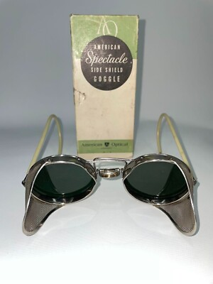 #ad AMERICAN OPTICAL AO Vintage Sunglasses Side Shield Goggle