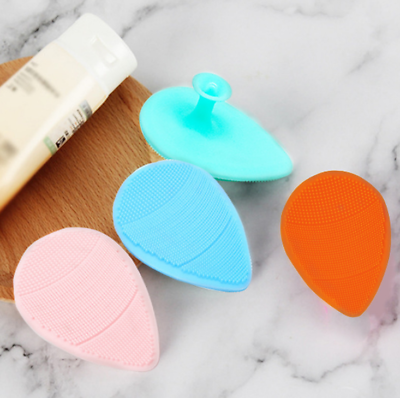 #ad 8pcs Large cleansing brush water drop silicone face brush with suction cup