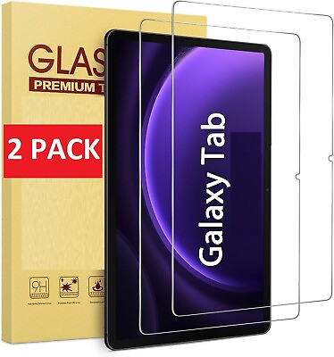 #ad 2 PACK 9H Tempered Glass Screen Protector Cover For Samsung Galaxy Tab Tablets