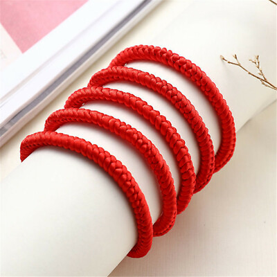 #ad 1pcs Lucky Red Cord Bracelet Amulet Protection Knitted Rope For Man Woman