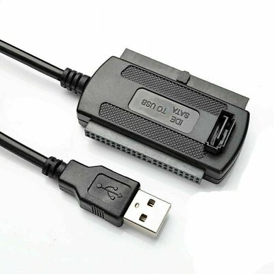 #ad New IDE SATA to USB 2.0 Adapter Converter Cable For 2.5 3.5 Inch Hard Drive HD