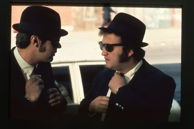 #ad Blues Brothers John Belushi Dan Aykroyd Black Suits Original 35mm Transparency