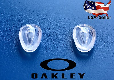#ad US Seller 2x Oakley AirTech Nosepads Wingfold Feedback Tailpin Carbon Sunglasses