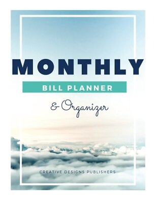 #ad MONTHLY BILL PLANNER amp; ORGANIZER By Creative Designs Publishers **BRAND NEW**