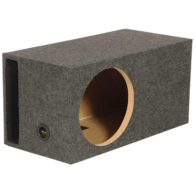 #ad QPOWER SINGLE 12quot; VENTED HEAVY DUTY EXTRA LARGE CARPETED SUBWOOFER ENCLOSURE BOX