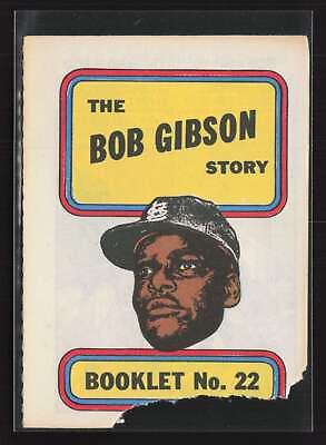 #ad Bob Gibson 1970 Topps Booklets #22 St. Louis Cardinals PR PL {1225
