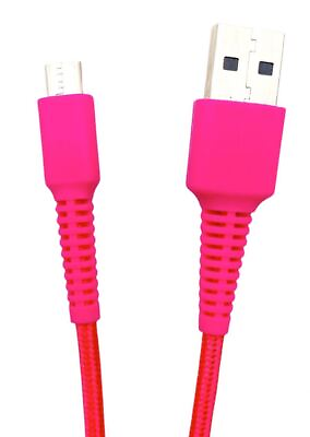#ad 10ft Micro USB Data Cable PINK