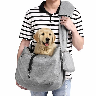 #ad XL L Pet Sling Carrier Package Dog Fabric Shoulder Bag Outdoor Travel Waterproof