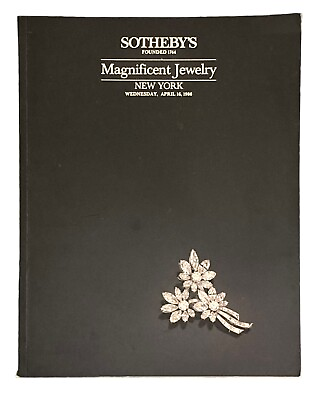#ad 1986 Sotheby#x27;s Magnificent Jewels Auction Catalog NY 5445 Larz Isabel Anderson