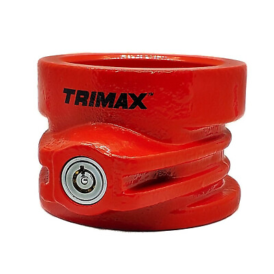 #ad Trimax Red Heavy Duty Hardened Steel Full Collar 5th Wheel King Pin Trailer Lock