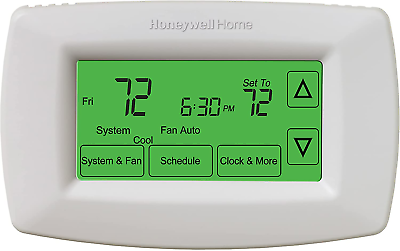 #ad 7 Day Programmable Backlit Touchscreen Thermostat Energy Saving Easy To Install